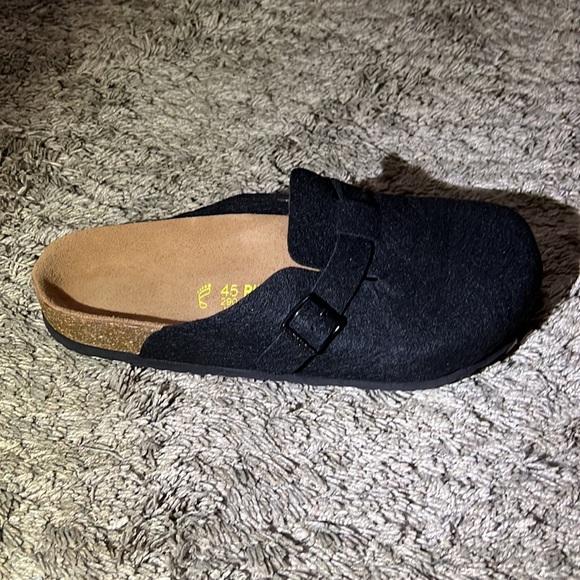 Birkenstock Boston. Fits 11/11.5. Black Felt Upper. main image 8